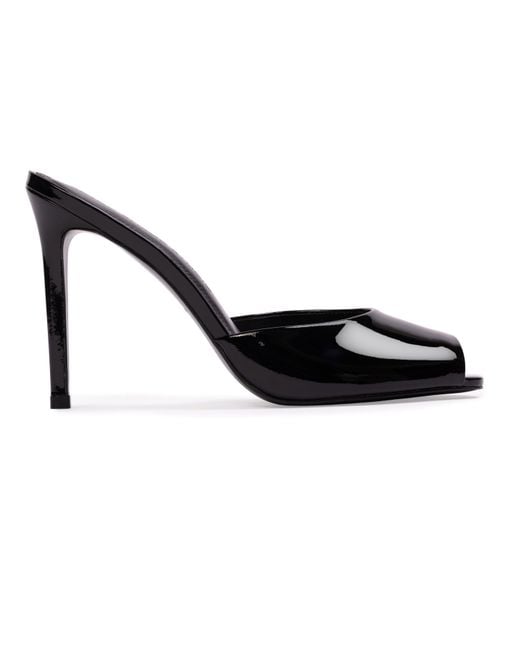 Black Suede Studio Black Uma 100 Mule