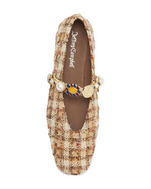 Jeffrey Campbell Metallic Amarissa Mary Jane Flat