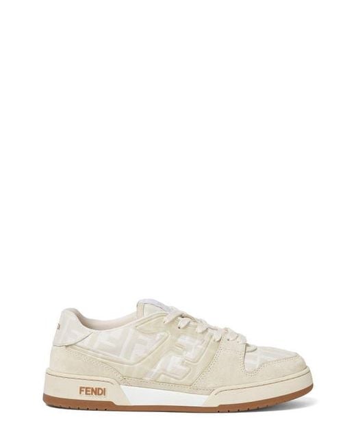 Fendi White Ff Match Sneaker for men