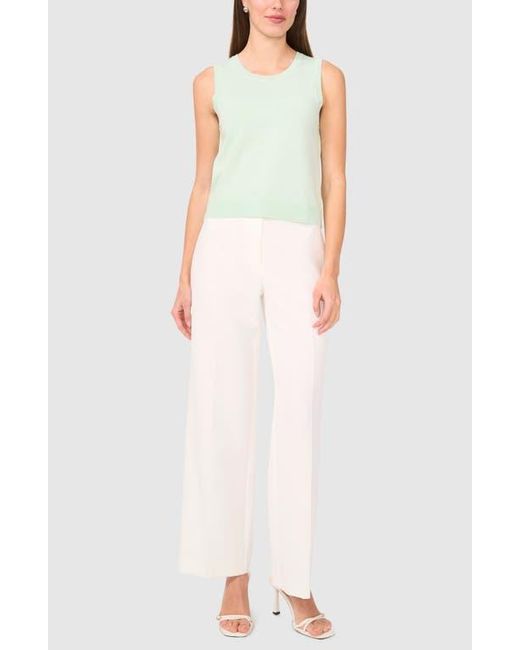 Halogen® Green Crewneck Sweater Tank