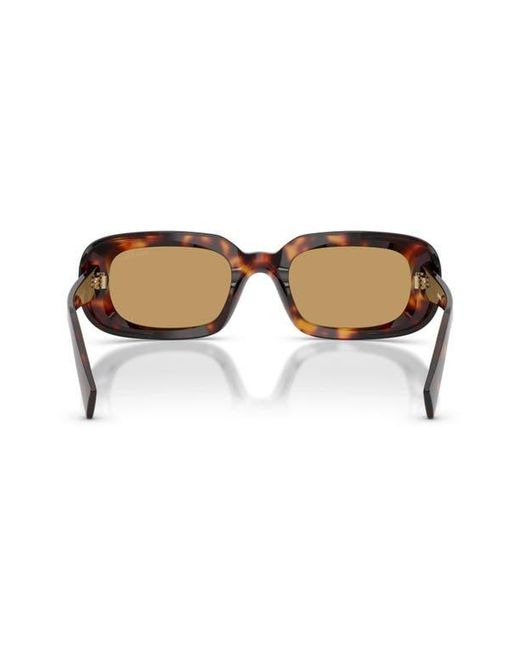 Miu Miu Natural 52Mm Rectangular Sunglasses