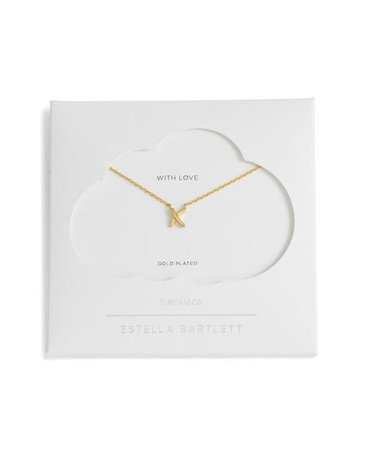 Estella Bartlett Metallic Kiss Charm Necklace