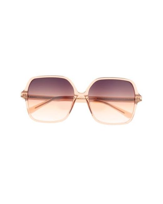 Quay Pink Press Tour 60Mm Gradient Square Sunglasses