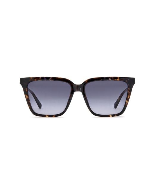 Fossil Blue 56Mm Square Sunglasses
