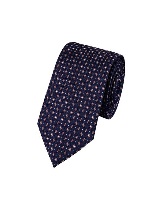Charles Tyrwhitt Blue Floral Silk Stain Resistant Tie for men