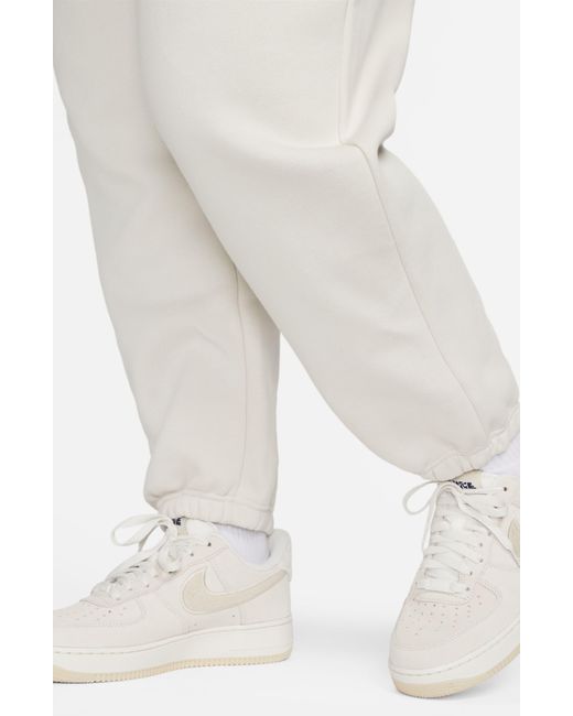Nike White Sportswear Phoenix Fleece High Waist Oversize Sweatpants