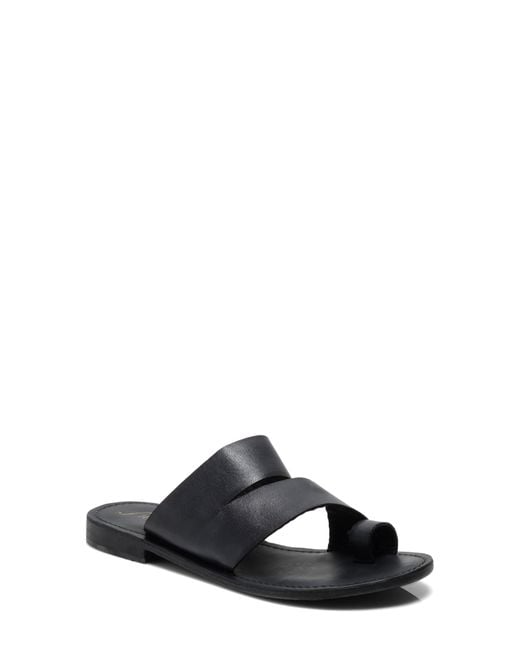 Free People Black Abilene Toe Loop Sandal