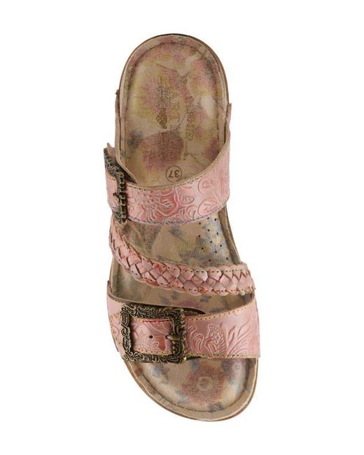 Spring Step Brown Astra Slide Sandal