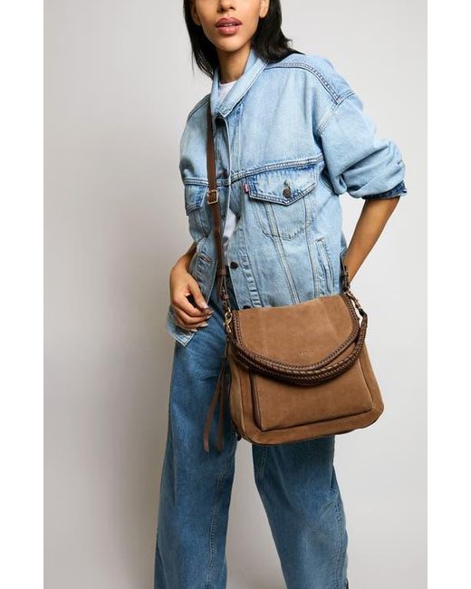 Aimee Kestenberg Brown All For Love Convertible Leather Shoulder Bag
