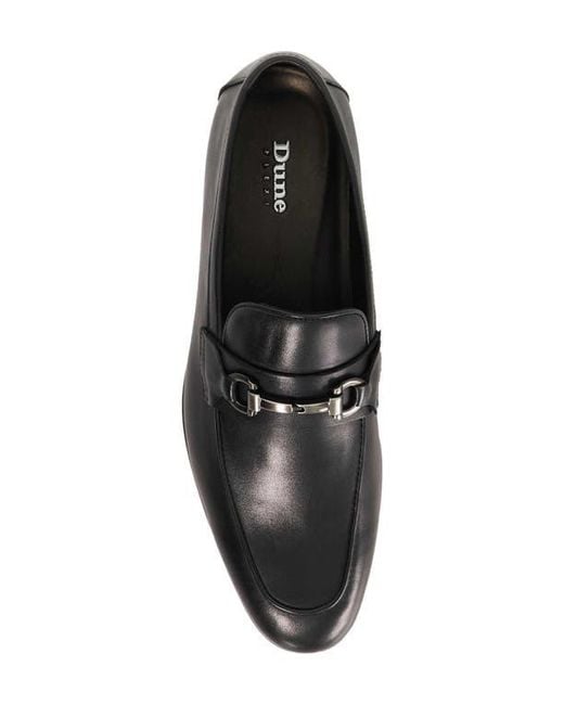 Dune Black Seymore Flexi Bit Loafer for men