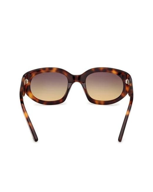 Tom Ford Brown Arizona 53Mm Gradient Rectangular Sunglasses