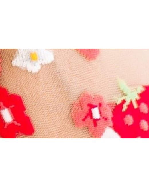 Sock Candy Red Eye Candy Assorted 2-Pack Sheer Crew Socks