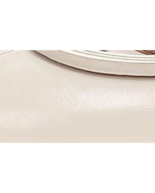 Frye White Carson Logo Ballet Flat