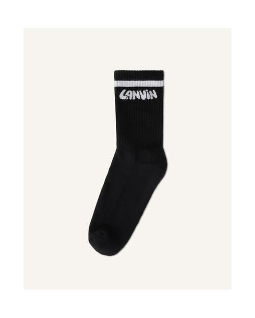Lanvin Black Cotton Socks for men