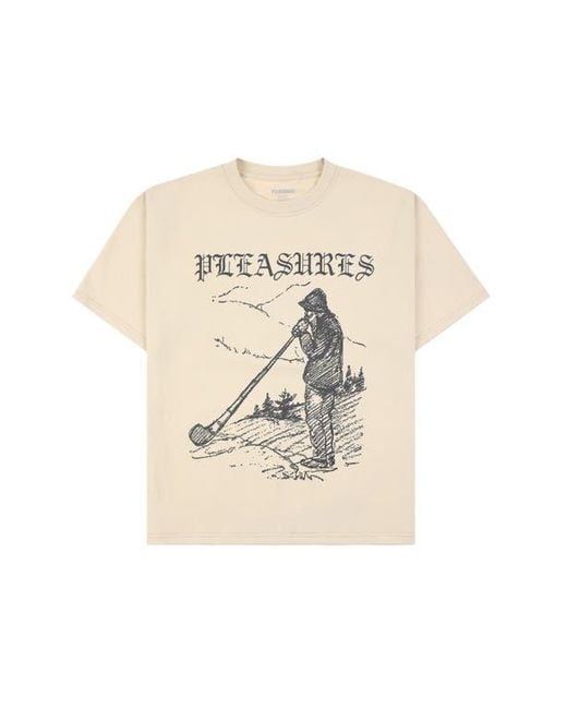 Pleasures Natural Pipe Graphic T-Shirt for men