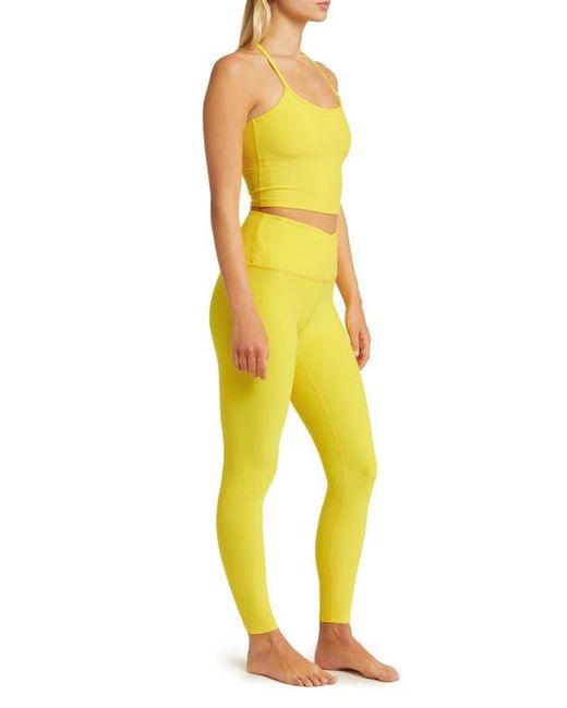 Beyond Yoga Yellow Spacedye At Your Leisure High Waisted Midi leggings