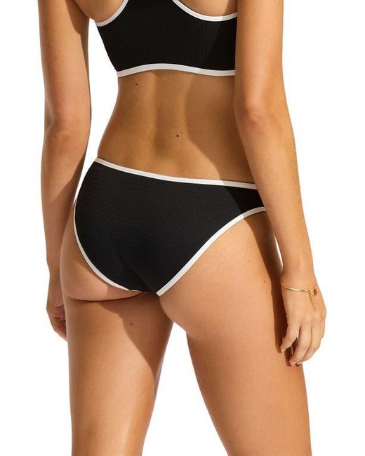 Seafolly Black Hipster Bikini Bottoms