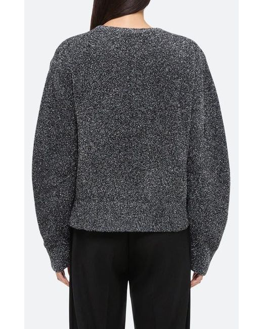 Helmut Lang Gray Apex Plush Metallic Sweater