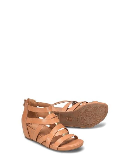 Söfft Brown Vivi Platform Wedge Sandal