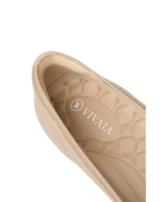 VIVAIA Natural Pointed-Toe Wedge