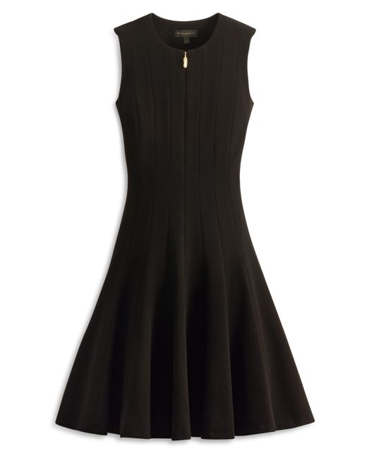 Donna Karan Black Sleeveless Fit & Flare Dress