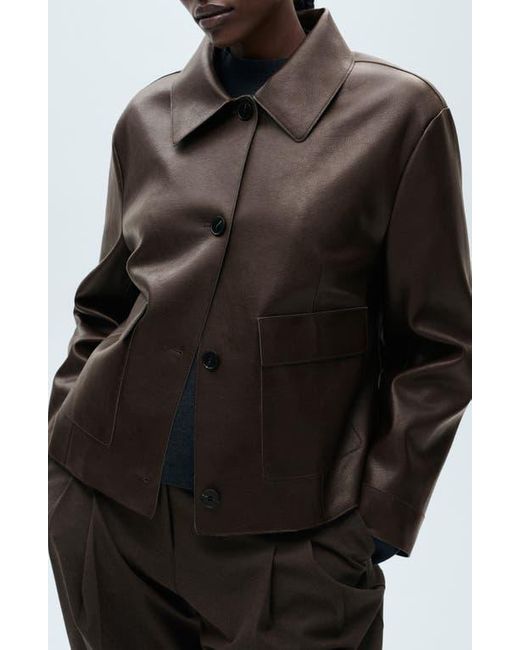 Mango Black Sabina Faux Leather Jacket