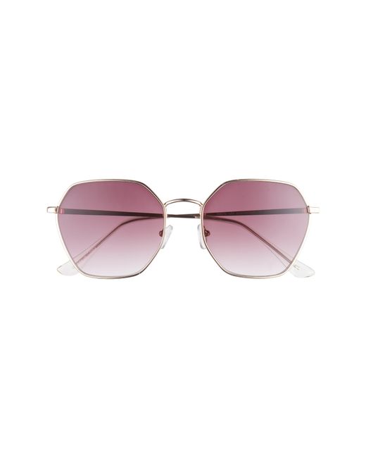 BP. Pink 51mm Gradient Hexagonal Sunglasses