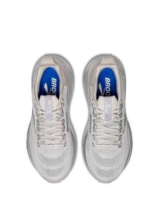 Brooks White Adrenaline Gts 25 Running Shoe