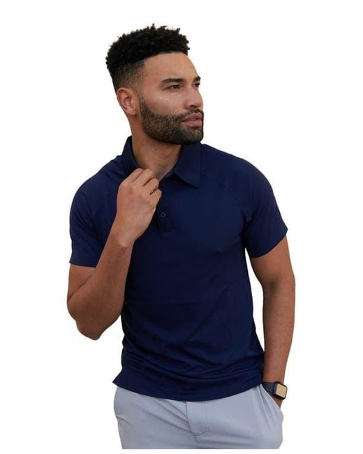 Fabletics Blue The Training Day Polo for men