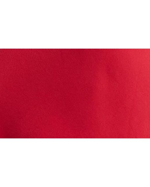 Etam Red Milky Lace Trim Silk Chemise