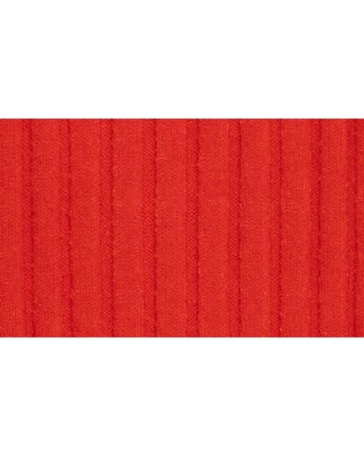 DELUC Red Ben Sleeveless Turtleneck Sweater