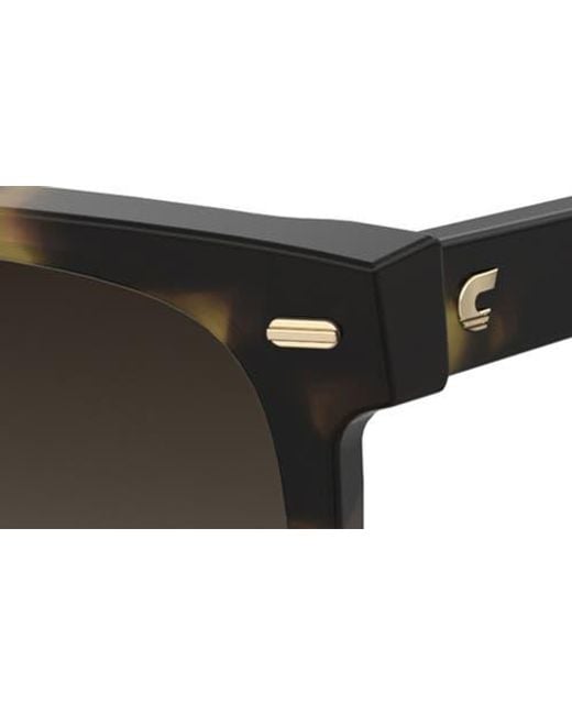 Carrera Black 55Mm Rectangular Sunglasses