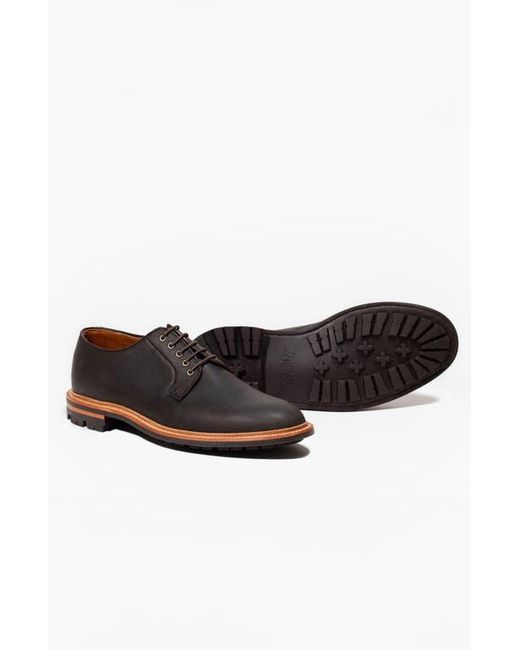 Grant Stone Brown Plain Toe Shoe for men