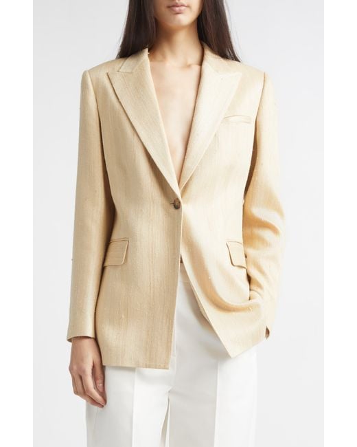 Partow Natural Bow Silk Blend Jacket