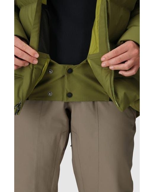 Outdoor Research Green Snowcrew Down Jacket