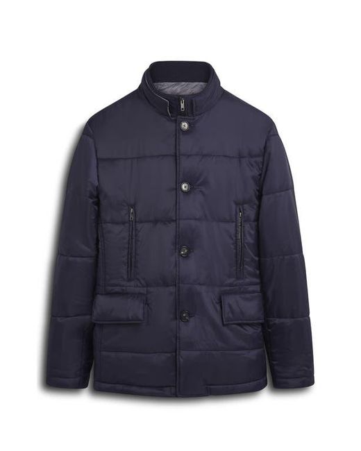 Bugatchi Blue Water Repellent Quilted Jacket for men