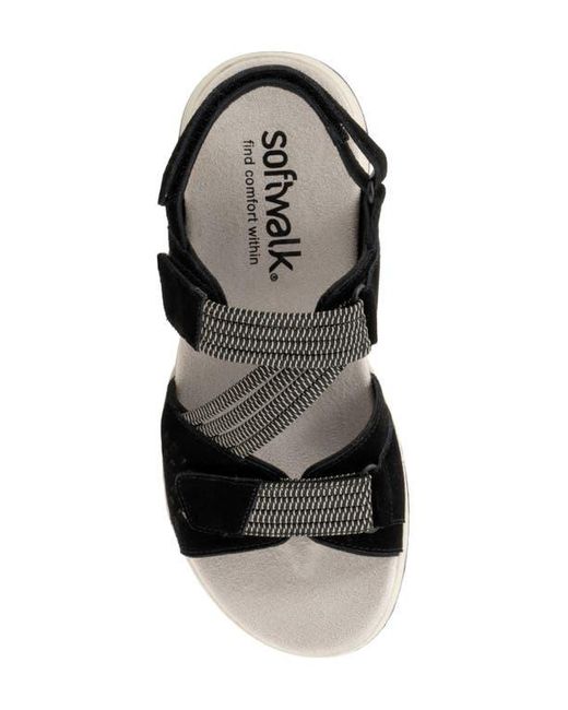 Softwalk® Black Oahu Slingback Sandal