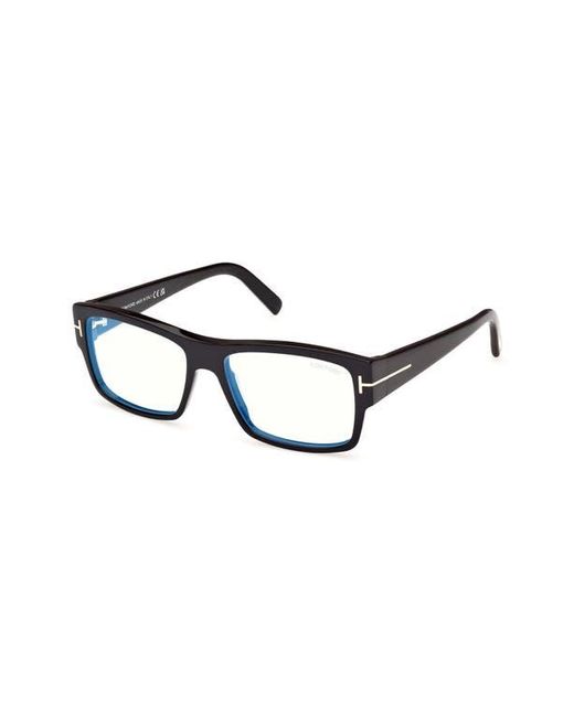 Tom Ford Brown 55Mm Square Light Blocking Glasses