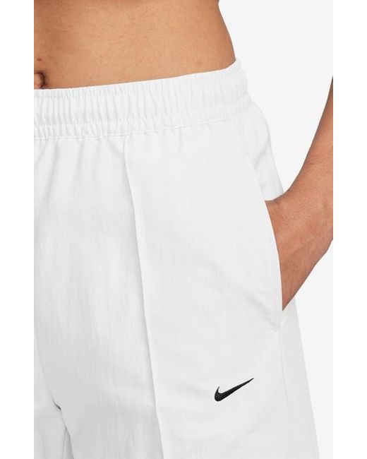 Nike White Sportswear Everything Wovens Mid-Rise Open-Hem Pants