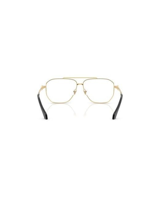 Versace Metallic 59Mm Square Optical Glasses for men