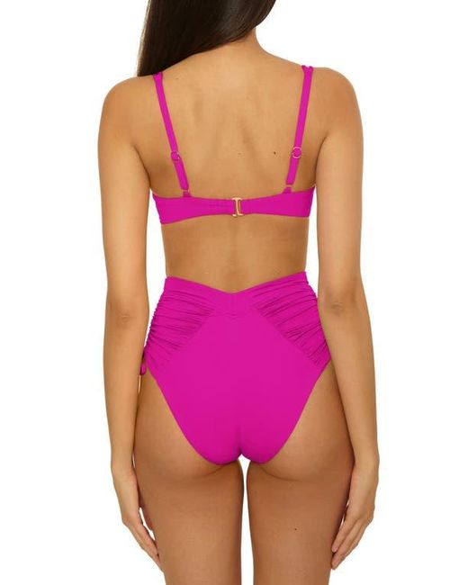 Becca Purple Color Code Underwire Bikini Top