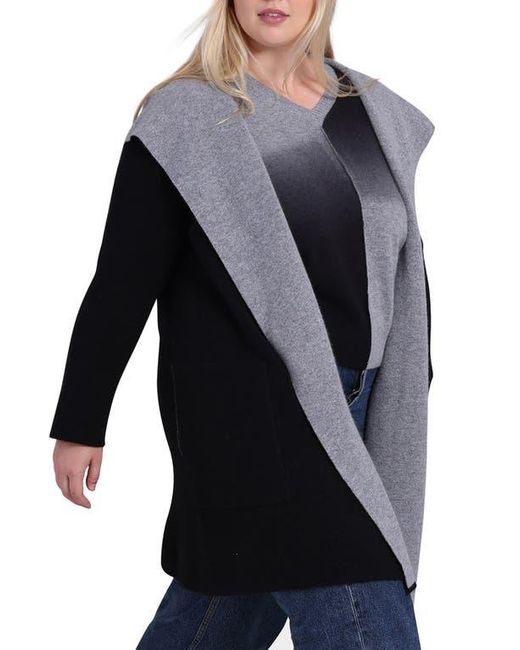 Minnie Rose Blue Cashmere Hooded Coat