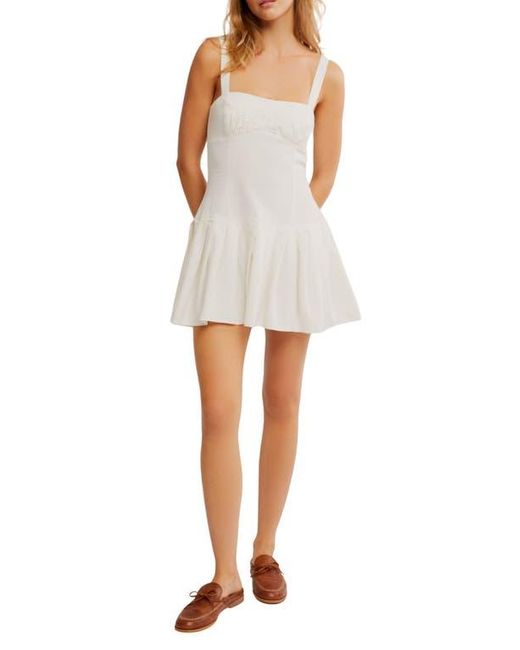 Free People White Azasia Minidress