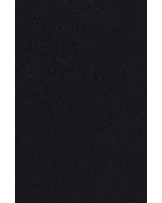 GRACE LING Black Tailored Angular Stretch Wool Skirt