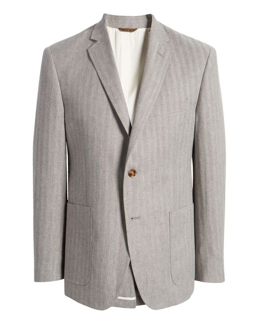 Billy Reid Gray Virgin Wool Blend Sport Coat for men