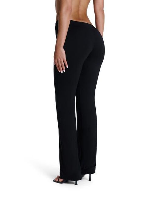 Naked Wardrobe Black Asymmetric Bootcut Pants