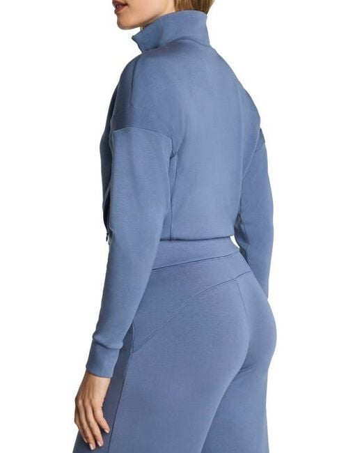 Spanx Blue Airessentials Track Jacket