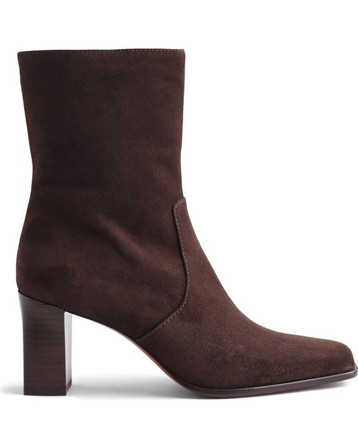 Madewell Brown Septime Square Toe Bootie