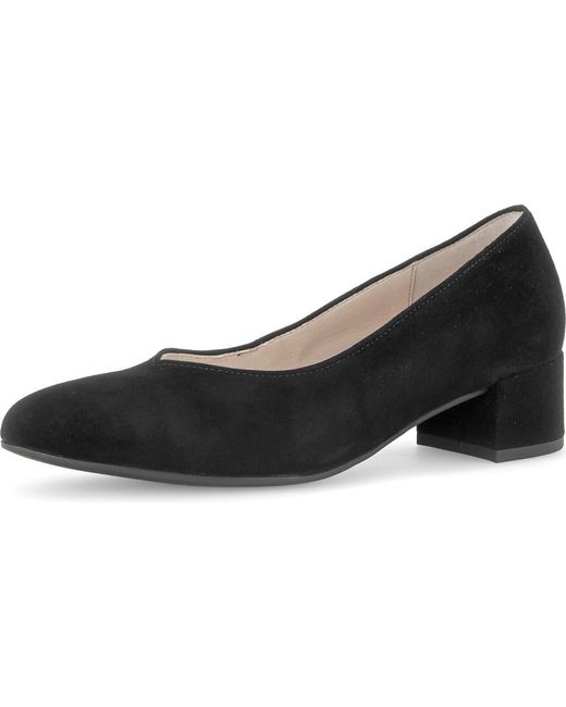 Gabor Black Ona Leather Pump