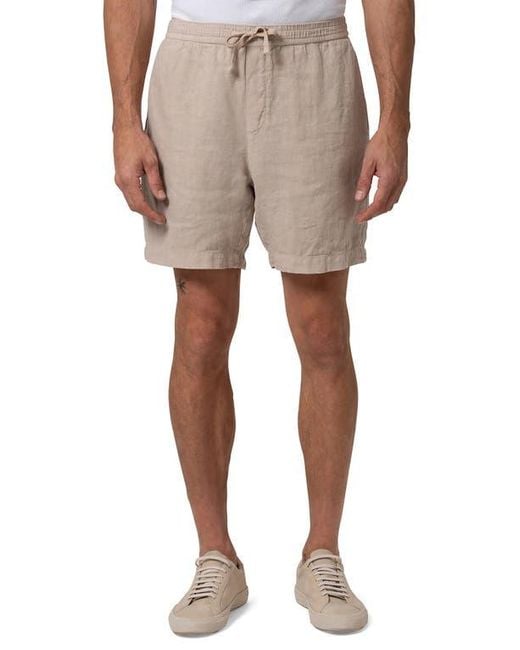 Mavi Natural Linen Drawstring Shorts for men